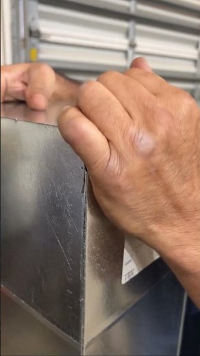 Rectangular Duct End Caps are secured to Duct with Drive Cleats