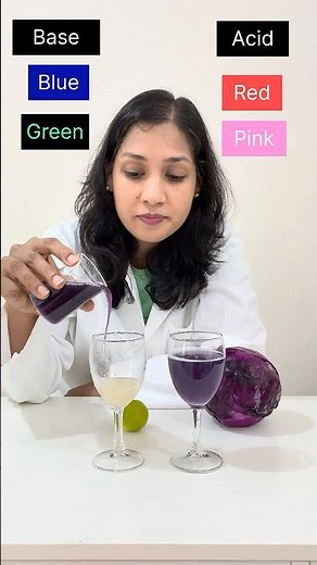 Lemon Is Acid or Base | Red Cabbage Indicator | Science Experiment