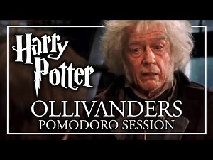 🪄STUDY AT OLLIVANDERS🪄 Harry Potter Pomodoro Session - Diagon Alley Ambience Harry Potter ASMR