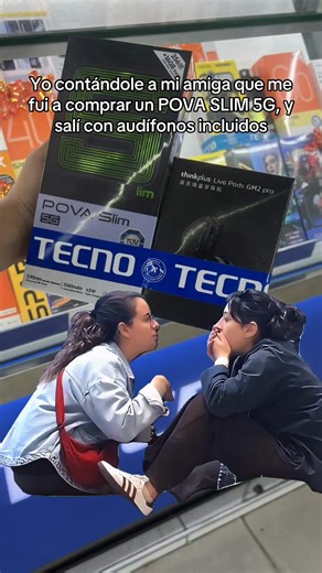 Así reaccionan todos cuando ven que incluimos audífonos inalámbricos!😴💙 #TECNOPOVASlim #TECNOBolivia #TECNO #celular #santacruzdelasierra🇳🇬