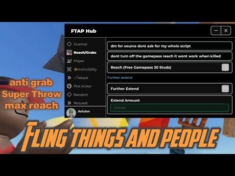 [PASTEBIN]The best Fling things and people script showcase! | Roblox | Fling things and people