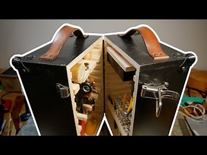 THE ULTIMATE LEATHER WORKING TOOLBOX // DIY Woodworking Project