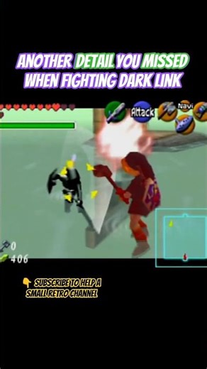 ANOTHER detail you MISSED when fighting Dark Link #nintendo64 #retrogaming