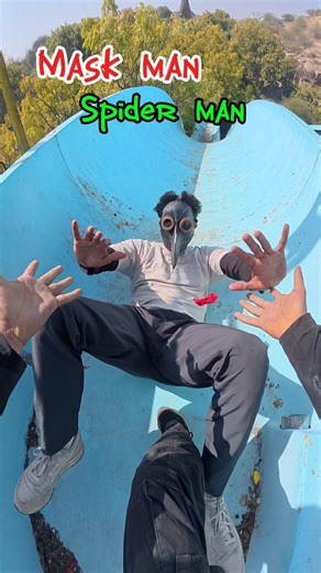 I popped spider man balloon. #xrun #parkour #trending #shorts #viralvideos #pov #song #spiderman