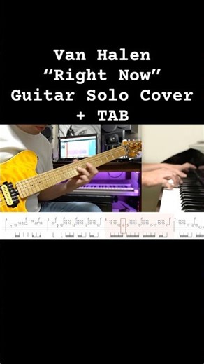 Van Halen - ”Right Now” - Guitar Solo TAB #shorts #evh