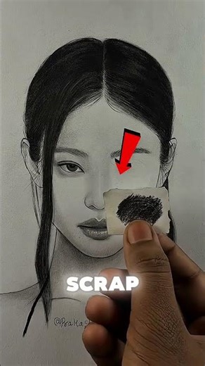 The Graphite Transfer Hack I Used to Draw Jennie's Eye ✏️👁️ | BLACKPINK Pencil Art