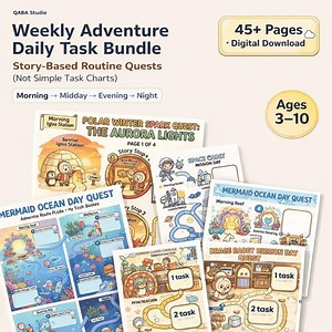 Daily Task Visual Schedule | Kids' Story Based Adventure Routine Bundle | Autism ADHD Daily Schedule (digital Download) Ages 3-10 - Etsy Canada