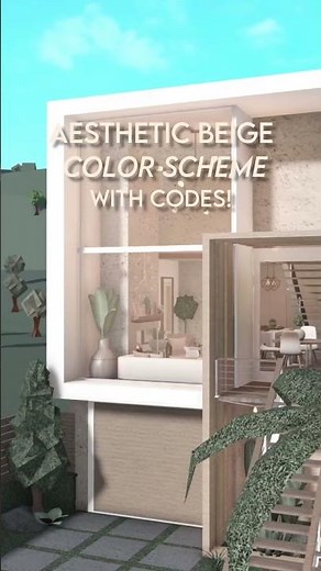 bloxburg aesthetic beige COLOR SCHEME with hex codes!!