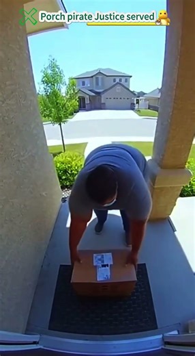He thought it was a normal package… BIG MISTAKE 😈📦💥