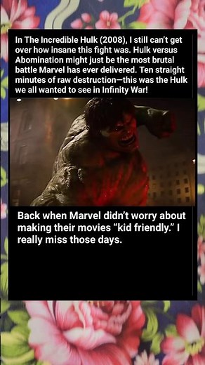 Hulk vs Abomination:The Fight We Deserved in Infinity War