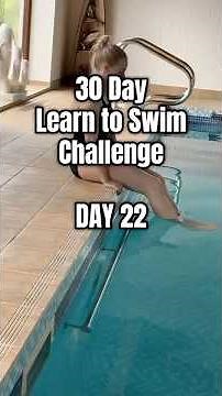 30 Day Learn to Swim Challenge, Day 22. How to begin flutter kick for front crawl.