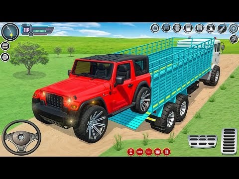 Indian vehicle Simulator 3d || 🔥Tractor Trolley 🚎 || Tractor Wala Game 