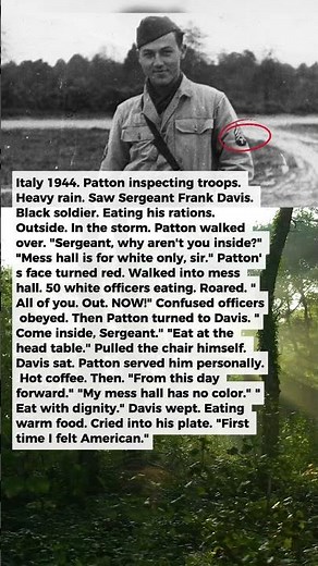 What Patton Did When He Saw a Black Soldier Eating Outside in the Rain | Military History Talks