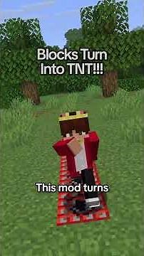 Minecraft But Everything I Touch Turns to TNT | #shorts