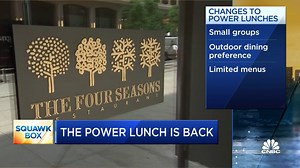 The power lunch makes a comeback in New York City