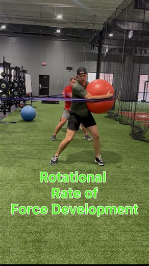 Jeff Meland on Instagram: "Improving rate of rotational development allows the athlete to create more efficient and powerful movement sequences. Training with the intent of rotating as fast as possible forces the athlete to better sequence their hips, ribs, and shoulders creating a smoother, faster rotation. Who wouldn’t want that?"