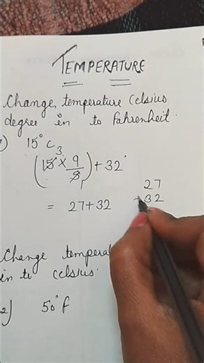 How to convert celsius to fahrenheit and fahrenheit to celsius?##shortvideo ##maths ##temperature
