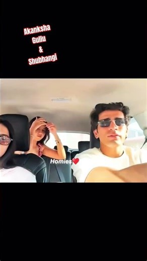AKANKSHA CHAUDHARY GULLU AND SHUBHANGI ROAD TRIP #shorts #viral #fun #funny #masti #akanksha #fans