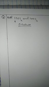 Add 1101_2 and 1001_2 (binary addition).... | Filo