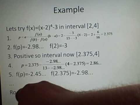 Root finding Bisection/Newton/Secant/False Position and Order of convergence