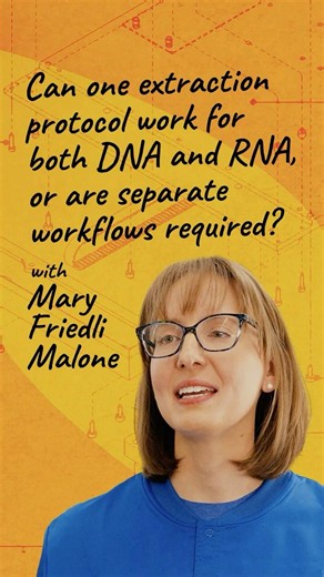 Can one extraction protocol work for both DNA and RNA, or are separate workflows required?
