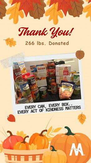 Gratitude in Action 🧡🍂 Our Team Monge came together once again to make good things happen for other people! Thanks to the generosity of our Atlanta, Cincinnati, and Richmond offices, we donated 266 lbs. of food items to support communities this Thanksgiving. Proud to support these communities: Feed More Community Assistance Center and Milford Miami Ministry Together, we make a bigger impact. 💛✨ #ThanksgivingDrive #CommunityCare #GivingBack #TeamMonge #DoGoodFeelGood #SpreadKindness #Gratitude