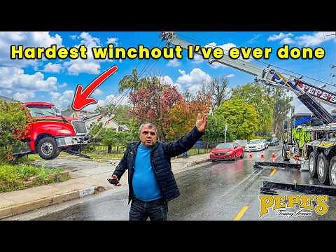 This Flatbed Got Stuck Beyond Belief