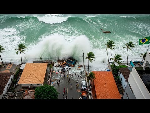 Tsunami-Like Waves Slam Brazil! Monster Waves Hit Rio de Janeiro’s Coast