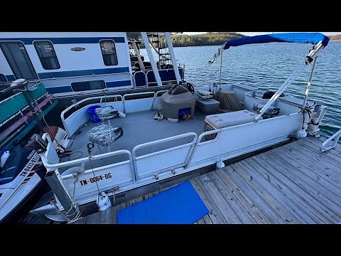 2002 Sun Tracker 18 Bass Buggy Pontoon Boat, Motor, & Trailer For Sale on Norris Lake - SOLD!