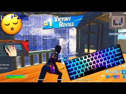 [1 HOUR] Sleepy & Relaxing Keyboard & Mouse Sounds 😴 ASMR 😍 Fortnite ZoneWars Gameplay 240FPS