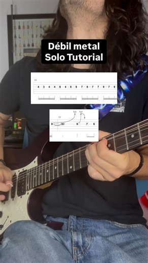 Débil metal Solo Tutorial 🔥🎸