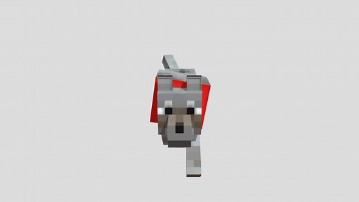 Minecraft Wolf - Download Free 3D model by Matt Alexander (@Matt-Alexander)