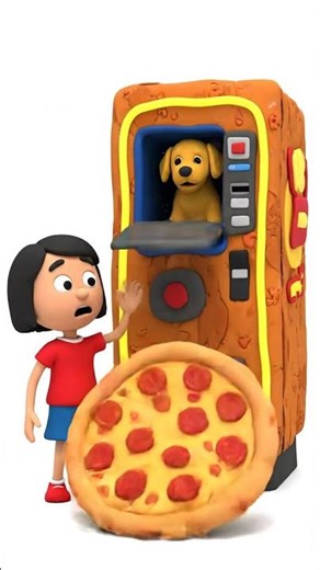 SECRET Vending Machine HACK! 🍕🐶 (Wait for End) #Shorts