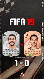 413K views · 2.2K reactions | Cunha VS Antony! FIFA 19 - FC 26  . . . Want to see more fifa evolution! Check out my YouTube channel, link in Profile BIO or search -> AustorFIFA on YouTube  . . Follow me for more: Austorfifa . . Tags: #austor #fc25 #fc26 #FIFA23Ratings #reels | Austorfifa | Facebook