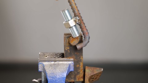 DIY rebar clamp with threaded rod🛠️⚙️