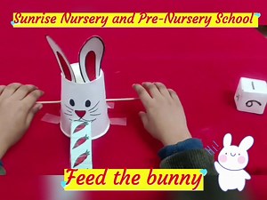 Feed the bunny 🤗 A great fine motor numeracy game ✨ #sunriseldh #BestPreSchoolLudhiana #reelsfb #bestplayschool #NipunBharat #foundationalnumeracy #NEP2020 #playschoolactivities | Sunrise Nursery School