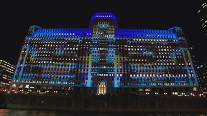 Transforming the Merchandise Mart Into a Canvas for Digital Art