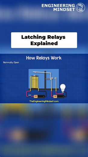 Latching Relays #engineer #electricity #engineering #EngineeringMindset | The Engineering Mindset