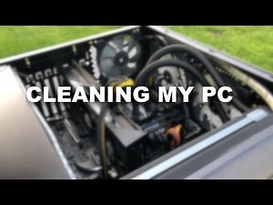 Air Compressor Cleaning a PC