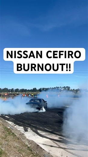 Nissan Cefiro Burnout! Chrome Christchurch 2026! #nz #burnout #cars #cefiro #rb #carshorts #chrome