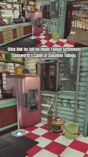 Codsworth's Cabin Challenge Response no mods Fallout 4 Settlement