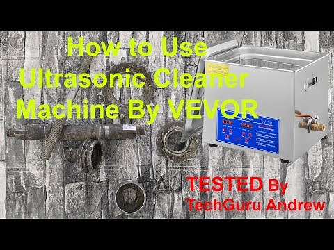 How to Use Ultrasonic Cleaner Machine By VEVOR