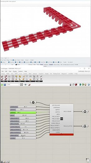 Parametric Architecture Grasshopper #rhino3d #3ddesigninrhino #parametricarchitecture #grasshopper