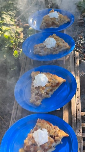 Bungalow Heaven Railroad on Instagram: "Welcome The Pie Train! 🥧 🚂 #modeltrains #trains #modelrailway #gardenrailroad #gscale"