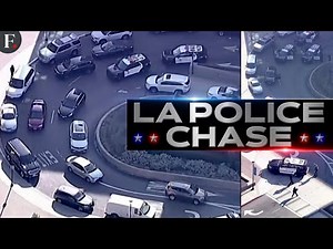 High-Speed Dramatic Police Chase Through Los Angeles Streets | FPNews