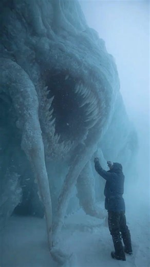 Frozen Creature Found Preserved Inside Antarctic Ice Wall