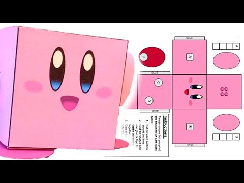 Make your own Lego Kirby with Paper!