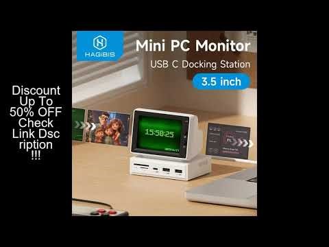 Hagibis 3.5inch IPS Mini Screen AIDA64 Mini PC CPU RAM HDD Data Monitor Display Sub Screen with USB