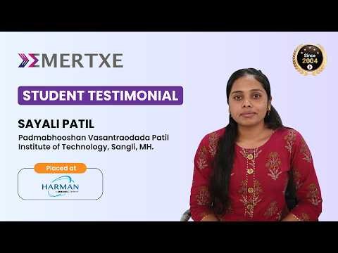 Embedded Course in Bangalore with Placement Changed Sayali Patil Placed at Harman International