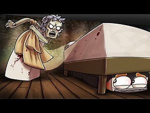 Minecraft Granny - SHE CAN'T SEE MY SECRET HIDING SPOT! (Granny Horror Game)